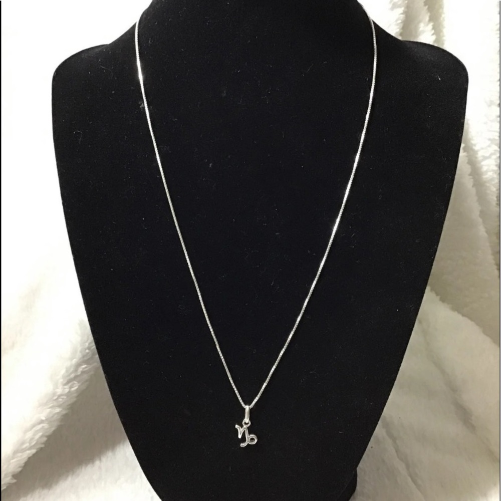 925 Sterling Silver Zodiac Symbol Sign Necklace.